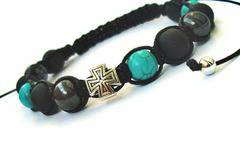 Мъжка Гривна с Минерали Titan