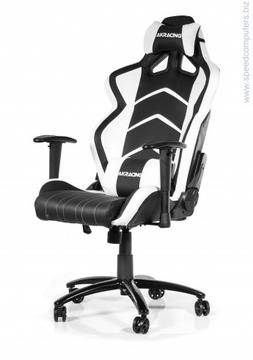 Геймърски стол AKRACING Player Gaming Chair черен бял
