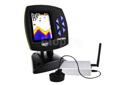 Сонар с усилвател за радиоуправляема лодка за захранка обхват 300 метра