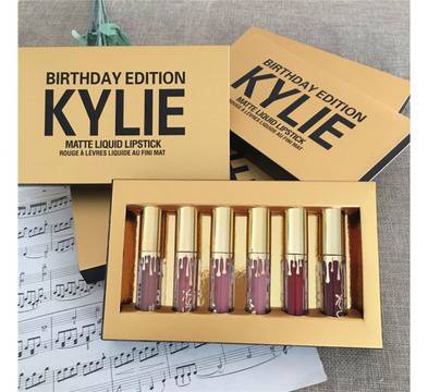 Kylie Jenner Birthday Edition Течно мат червило 6 броя в кутия