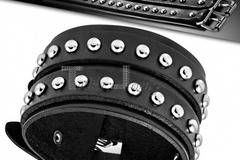 Оригинална гривна, изработена от естествена кожа