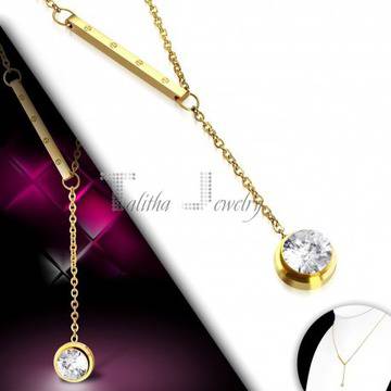 ОРИГИНАЛНО ДАМСКО КОЛИЕ В ЗЛАТИСТ ЦВЯТ!