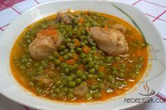 Рецепта за: Пиле с грах яхния