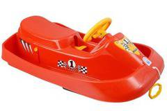 Пластмасова детска шейна с кормило и спирачки RALLY PILSAN