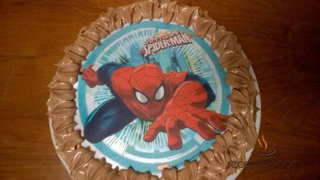 Празнична торта с пандишпанови блатове