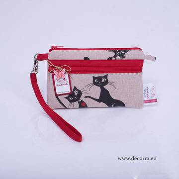 5012-MB. Клъч Портмоне Котки