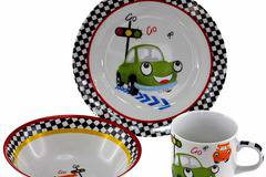 Детски порцеланов сервиз за хранене от три части – Колите