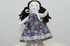 3094-DD. Кукла с черна коса за Куклена къща от плат