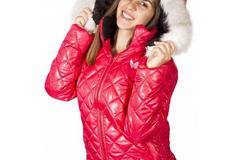 Дамско зимно яке Ватиран модел Нашити квадратчета Сваляща се качулка с цип Естествен косъм от лисица купи от тук ↪️…