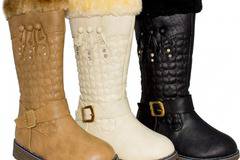 Детски ботуши 2017 С декорация от пух и камъчета Релефна подметка Дебела вътрешна подплата от каракул Закопчават се с цип…