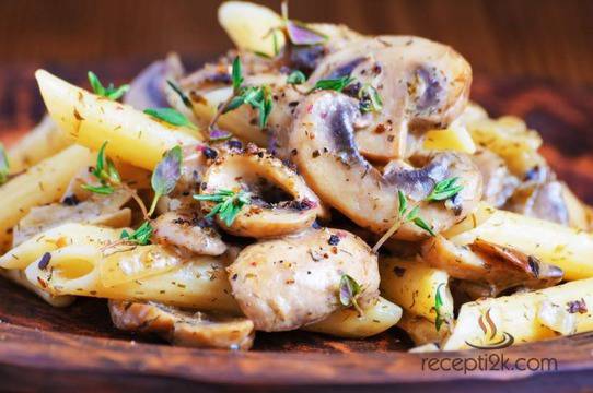 Рецепта за: Паста Пене с гъби