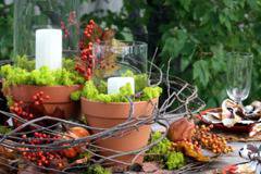 Идеи за есенна декорация на маса