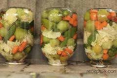 Смесена туршия в трилитров буркан