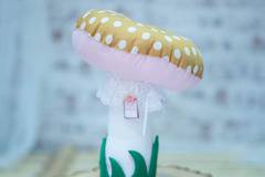 1005-UP. Декоративна гъба от плат 40 см. с тревичка