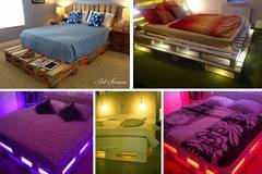 Направи си сам светещо легло от палети