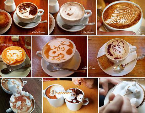 Техниката „Лате арт“ или изкуство върху кафе