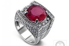 Златен пръстен с прекрасен рубин и 84 брилянти – Абсолютен УНИКАТ от колекция бижута BRUTAL на Бижутерска къща Папазян Даймънд