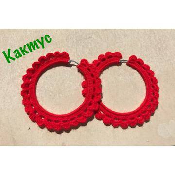 Ръчно плетени обеци