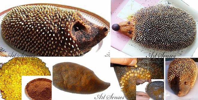 Артистична торта без печене „Таралеж“