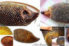 Артистична торта без печене „Таралеж“