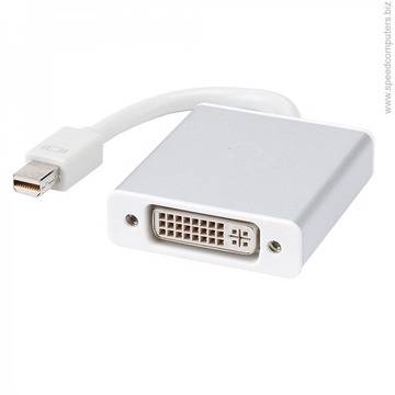 Преходник Mini DP M – DVI F, 10см, Бял – 18156