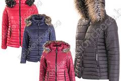 Плътно шушляково дамско яке с еко косъм /XXL, 3XL/