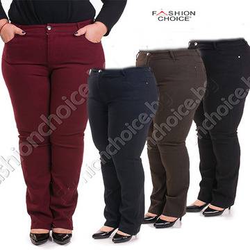 Удобен панталон в четири цвята с джобчета /макси размер/