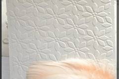 Покана за сватба в бяло и прасковено 3031