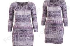 Нежна дамска рокля с интересно деколте /XXL, 3XL, 4XL/