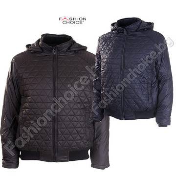 Комфортно мъжко яке в два десена /макси размери размери/