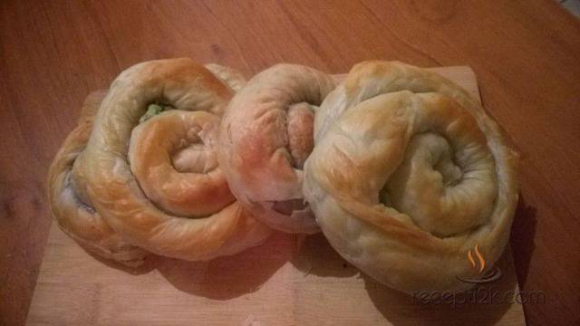 Мини вити банички с праз