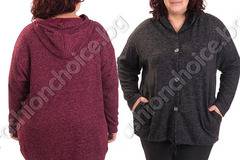 Практична жилетка за макси дами с издължена задна част