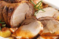 Свинско контра филе с картофи на фурна