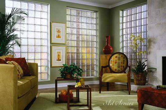 Интериорни решения със стъклени тухли