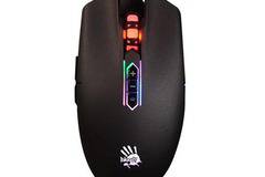 Геймърска мишка Bloody Q80 Neon X GLIDE, Оптична, USB, Черен