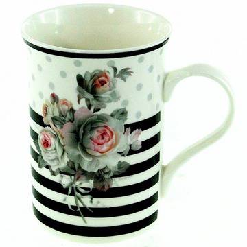 Порцеланова чаша за чай – Бели рози – 340 мл