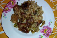 Рецепта за: Ориз с праз и свинско