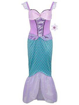 Прекрасна дамска рокля на Русалка с аксесоар