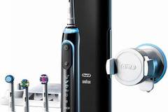 Електрическа четка за зъби Oral-B Genius 9000, SmartRing, 6 Програми, 4 Глави, Свързаност Bluetooth, Комплект за пътуване със…