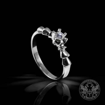 Златен годежен пръстен с диамант с чистота M-SI1 – Бижутерски магазин BRUTAL