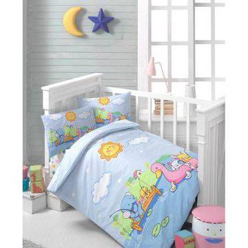 Спален комплект за детско креватче Mappy, 3 части, Fishing