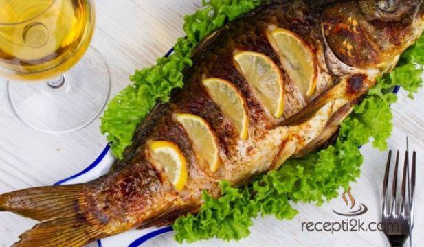 Никулденски шаран с бяло вино