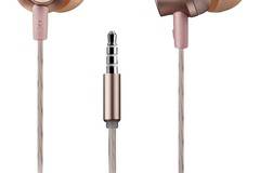 Слушалки Stereo с микрофон ,розов