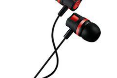 Слушалки Stereo с микрофон ,червен