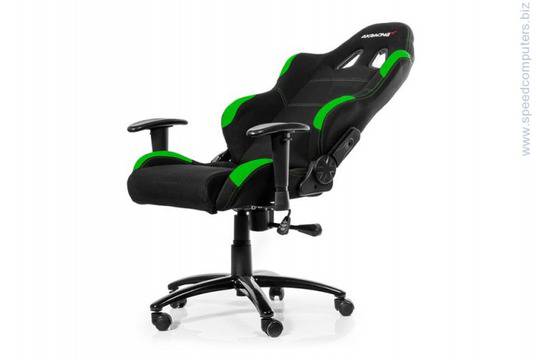 Геймърски стол AKRACING Gaming Chair черен зелен