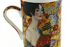 Порцеланова чаша за чай 300 мл. с арт мотив – Жена с ветрило
