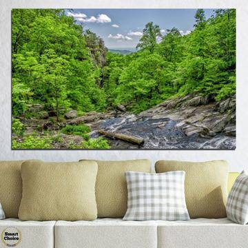 Картина пано за стена от 1 част с горски планински пейзаж – HD-552-1