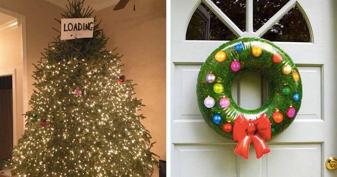 20+ супер мързеливи хора, които направиха брилянтната украса за Коледа