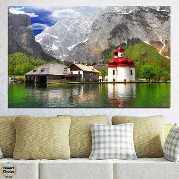 Картина пано за стена от 1 част с красив планински пейзаж – HD-671-1