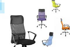 Стол Kring Fit, Ергономичен, Черен